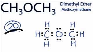 A stepbystep explanation of how to draw the CH3OCH3 Lewis Dot Structure Diethyl ether [upl. by Dweck120]