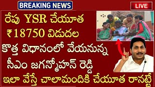 AP లో చేయూత ₹18750 రేపు విడుదల కొత్త విథానంలో వేయనున్న జగన్ ఇలా అయితే రానట్టే ఇవి చేయండి ahtimes [upl. by Arevle]