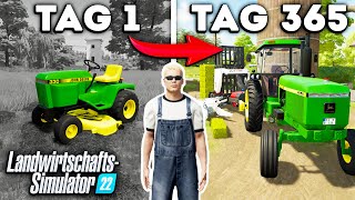 EIN JAHR FARMENTWICKLUNG Beginnend mit 0€ LandwirtschaftsSimulator 22 [upl. by Nesnej]