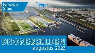 Dronebeelden Nieuwe Sluis Terneuzen augustus 2023 [upl. by Sass]