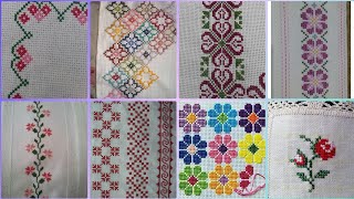 Gorgeous cross stitch patterns countable embroidery charsutikarhailatest dosuti design ideas2024 [upl. by Ttayw334]