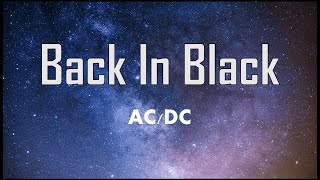 ACDC  Back In Black Mute Lyrics UHD music song lyrics acdc [upl. by Kiehl]