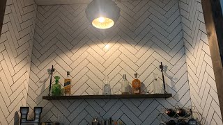 How to Herringbone Tile DIY TIPS [upl. by Hellman]