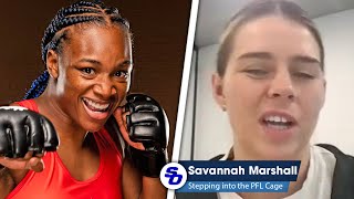 I CANT STAND CLARESSA SHIELDS  GOT TO BITE MY TONGUE  Savannah Marshall on PFL deal [upl. by Ivey]