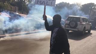 Manifestation contre Barkhane Bamako Mali 2 [upl. by Atiran]