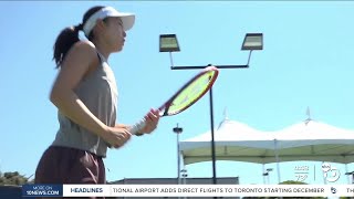 Torrey Pines High School senior competing in USTA Nationals [upl. by Hannazus]