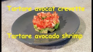 Tartare avocat crevette [upl. by Mairhpe]