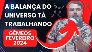 GÊMEOS FEVEREIRO 2024 A balança do universo tá trabalhando  Nova Era Tarô Previsão Signo Gêmeos [upl. by Jarrow]