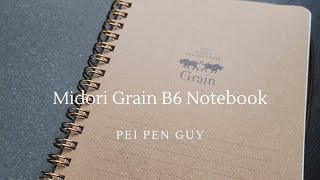 Midori Grain B6 Notebook [upl. by Spalla]