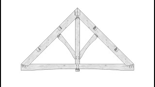 Designing and testing a Timber Frame King Post Truss [upl. by Tanah]