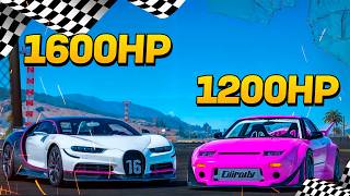 Retamos Un Chiron De 1600HP Con Un 240sx De 1200HP [upl. by Umeh]