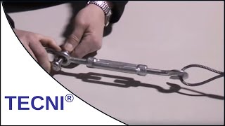 Galvanised Steel Turnbuckle Demonstration [upl. by Werby]