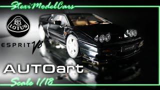 Lotus Esprit V8 1996  Autoart  118 118 modelcar [upl. by Nerha]