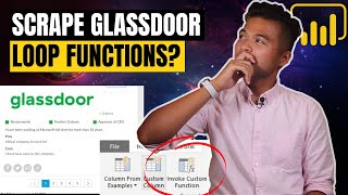 Scrape Glassdoor using LOOP Functions in Power Query  Beginners Guide to Power BI in 2020 [upl. by Zohar]