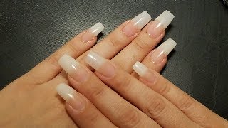 Como Poner Uñas de Fibra y Seda Con Tips Diferentes by Lizy [upl. by Froehlich]