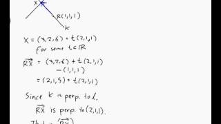 EXAMPLE Finding the equation of a line through a point and perpendicular to another line [upl. by Lanie]