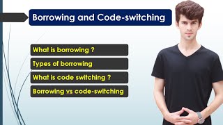 Borrowing and Codeswitching  Types  Examples  Sociolinguistics  English Edutainment [upl. by Colton]