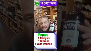 Promo llevando 1 Cinzano y 1 Campari te regalamos 1 vaso italiano [upl. by Adnawat]