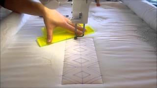 Diamond Sash Longarm Quilting Tutorial [upl. by Bent]