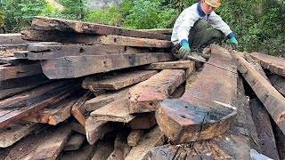 Build a Dining Table From Old Train Sleepers Wood Skills Woodworking amp Recycled Old Wood Shipwreck [upl. by Hunger555]