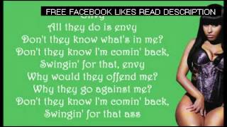 Nicki Minaj  Envy Lyrics Video [upl. by Fredericka]