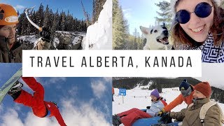 Travel ALBERTA Dog Sledding Ice Climbing Ski und Snowboard [upl. by Aronek]