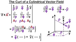 Physics  Advanced EampM Ch 1 Math Concepts 32 of 55 Curl of a Cylindrical Vector Field [upl. by Anilos]