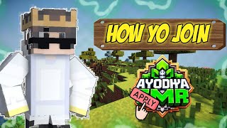 How To Join AYODHYA Smp😍 ll PeBedrock ll 247 ll How To Joined ll 🔥 [upl. by Esilram853]