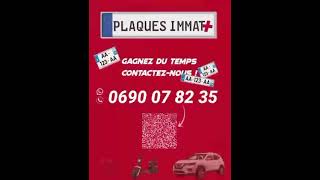 Plaques d’immatriculation plexi auto moto Guadeloupe [upl. by Charles]