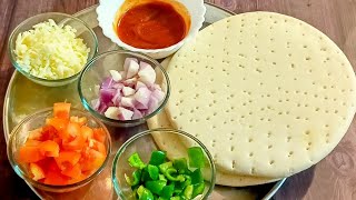 आसान तरीके से पिज़्ज़ा रेसिपी घर पर homemade cheese pizza recipe without ovenhe loaded pizza [upl. by Akere638]