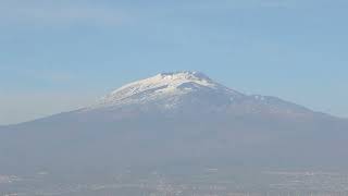 Taking off from Catania Sicily with a good view of snow capped Mount Etna [upl. by Nodnalb]