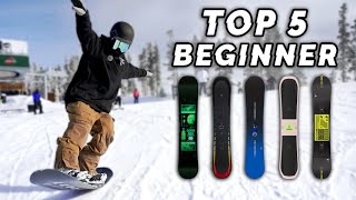 Top 5 Beginner Snowboards 2024  Board Archive [upl. by Netsriik]