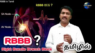 Right Bundle Branch Block in Tamil  RBBB  RBBB in ECG conduction problem  ps tamil [upl. by Fugere249]