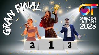 OFICIAL 😱 Asì será la GRAN FINAL DE OPERACION TRIUNFO 2023 🤯🤯 NAIARA o RUSLANA GANADORAS DE OT [upl. by Derej782]