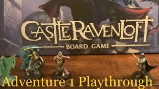 DampD Castle Ravenloft Board Game  How to Play with Gameplay  Adventure 1 [upl. by Labaw]