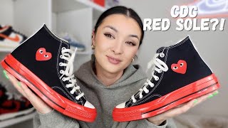 CDG x CONVERSE  RED MIDSOLE [upl. by Schell]