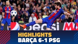 FC BARCELONA 61 PSG  Match highlights [upl. by Onilatac4]