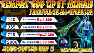 TEMPAT TOP UP FREE FIRE MURAH ❗ BISA PAKAI PULSA ALL OPERATOR ❗ LEGAL dan AMAN 2024 [upl. by Giselle92]