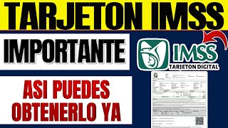 TARJETON DIGITAL IMSS asi puedes obtenerlo en internet y digital para ayudarte [upl. by Nnawaj]