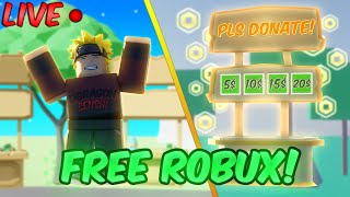 🔴 Playing PLS DONATE  DONATING FREE ROBUX TO VIEWERS  roadto10ksubs  Donate ONLY 25 Robux 🔴 [upl. by Acirrehs38]