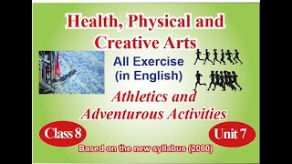 health class 8 unit 7  athletics and adventurous activities [upl. by Leunam83]