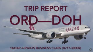 Trip Report Chicago to Doha via Qatar Airways Business Class [upl. by Agosto]