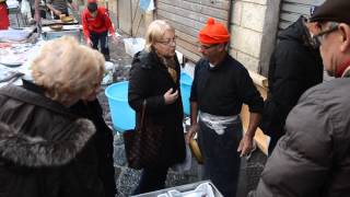 LA PESCHERIA  THE FISH MARKET  CATANIA 122012 [upl. by Anyd268]