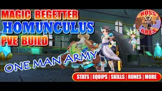 Ragnarok M Eternal Love  Magic Begetter Homunculus PVE Build Guide [upl. by Bazil105]