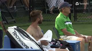 Corentin Moutet shirtless in Newport [upl. by Annie]