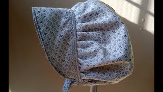 How to Sew Baby Bonnet Sun Bonnet diy baby bonnet tutorial Newborn baby bonnet [upl. by Herrington]