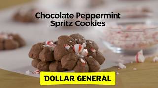 Chocolate Peppermint Spritz Cookies Recipe [upl. by Leifer156]