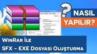 Winrar ile SFX  EXE Dosyası Oluşturma [upl. by Attayek326]