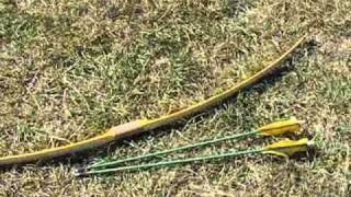 SWC Bamboo backed osage longbow [upl. by Franciskus489]