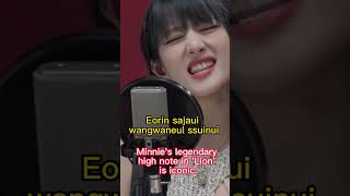 Minnies legendary high note in Lion is iconic gidle viral trending music kpop shorts minnie [upl. by Cohlier]